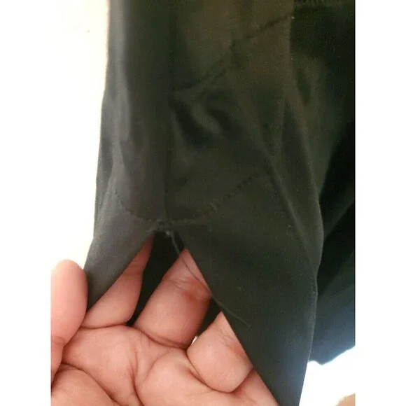 Lemaire Straight Slip Dress Black Designer Cotton Womens Size Medium - Picture 10 of 16